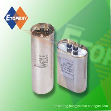 8UF 450VAC Cbb65 Metal Can Polypropylene Film Capacitor